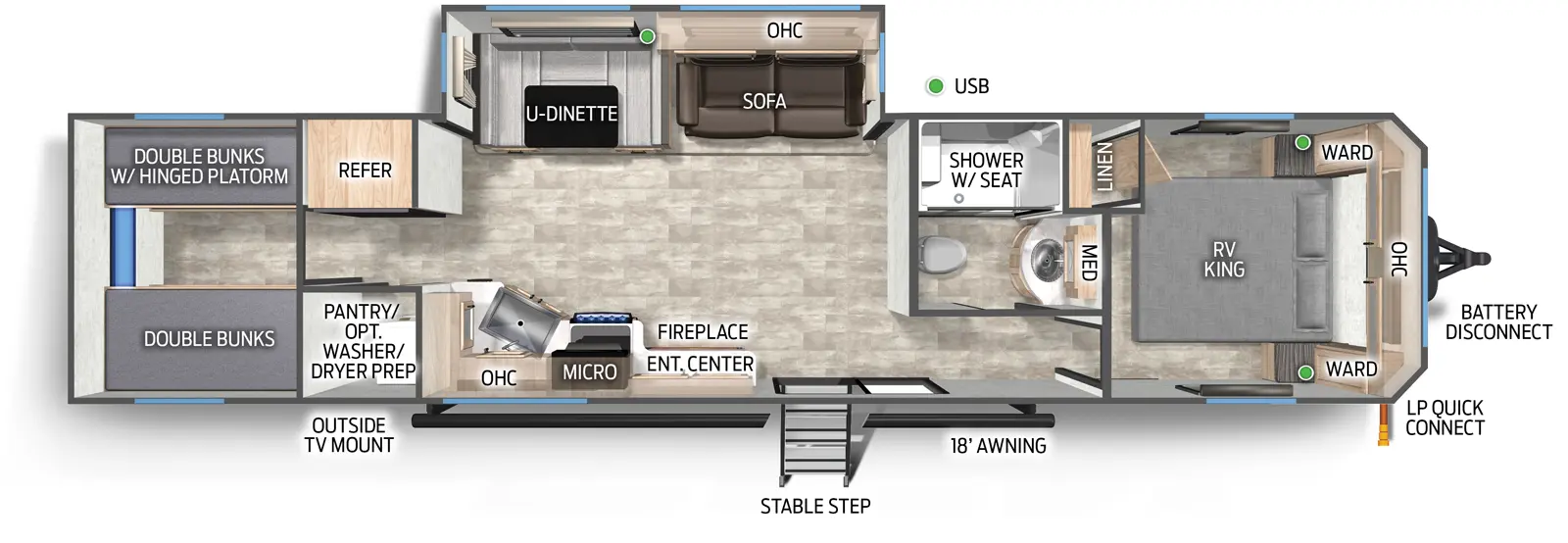 Timberwolf 39TN Floorplan